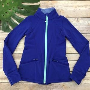 Ivivva Girls Zip Up Jacket with Thumb Holes